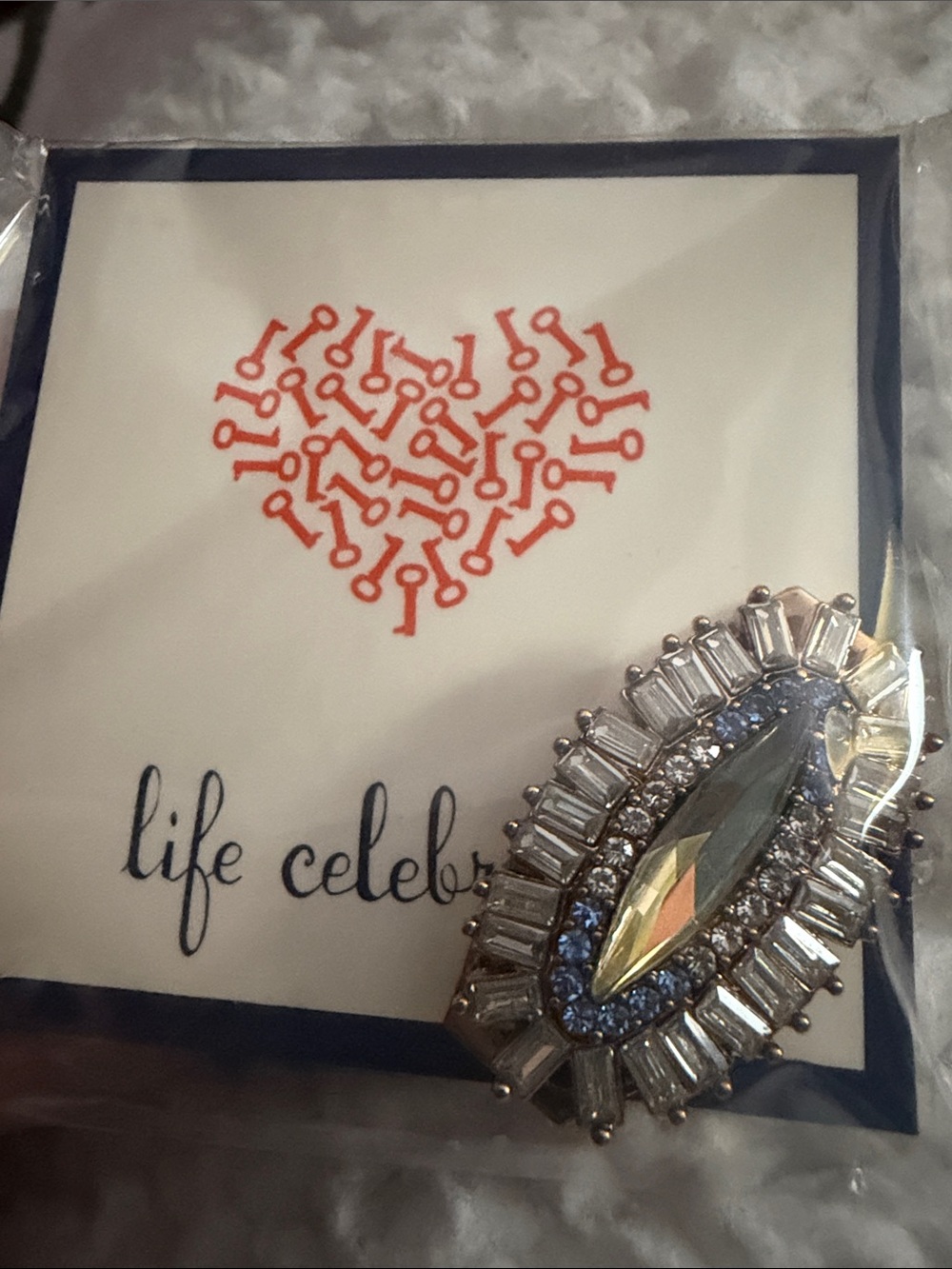 KEEP Collective Iridescent & Blue Accent Bracelet Charm